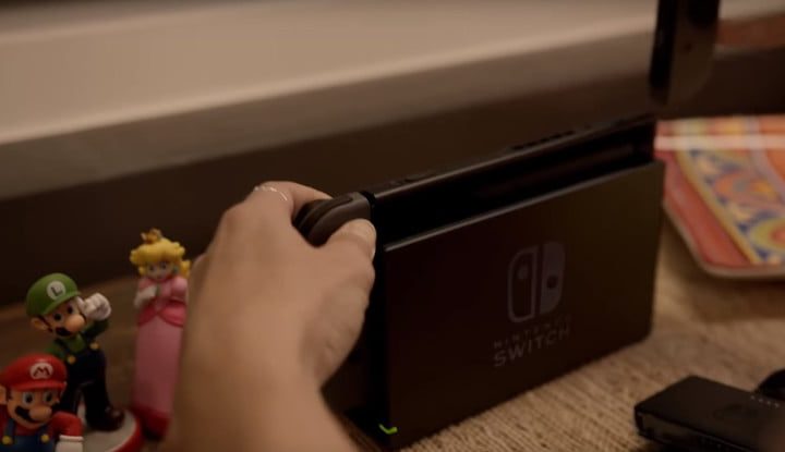 Una imagen del dock de la Nintendo Switch