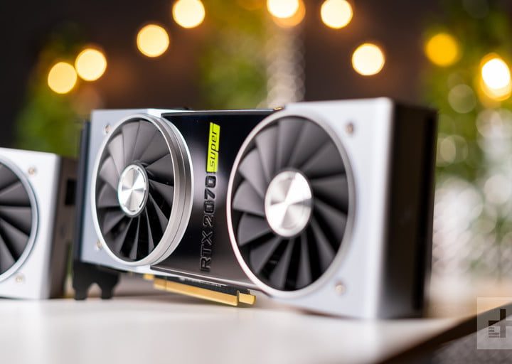 GPU Nvidia sobre una superficie para comparar a la AMD Radeon RX 5700 XT vs. Nvidia RTX 2070 Super