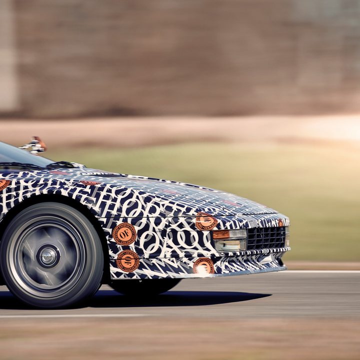 Modernized Ferrari Testarossa hood