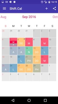 Shift.Cal, una de las mejores apps de calendario