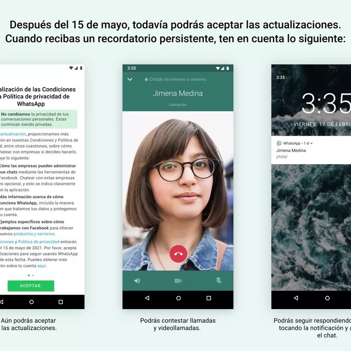 WahtsApp aviso persistente