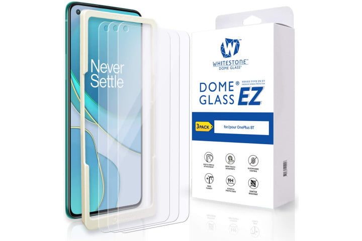 Whitestone Dome Glass EZ Screen Protectoruno de los mejores protectores de pantalla OnePlus 8T