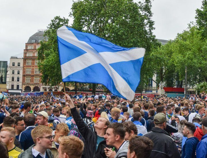 Hinchas de Escocia en la Eurocopa