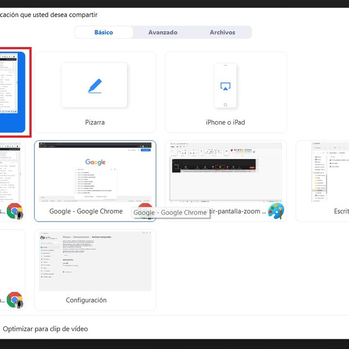 Cómo compartir pantalla en Zoom