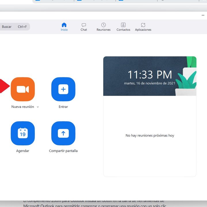 Cómo crear una nueva reunión en Zoom