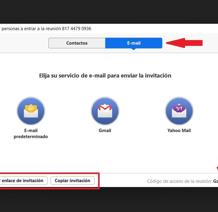 Cómo invitar a una reunión de Zoom