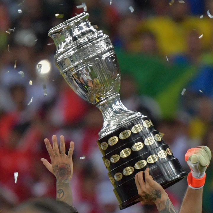 El trofeo de la Copa América