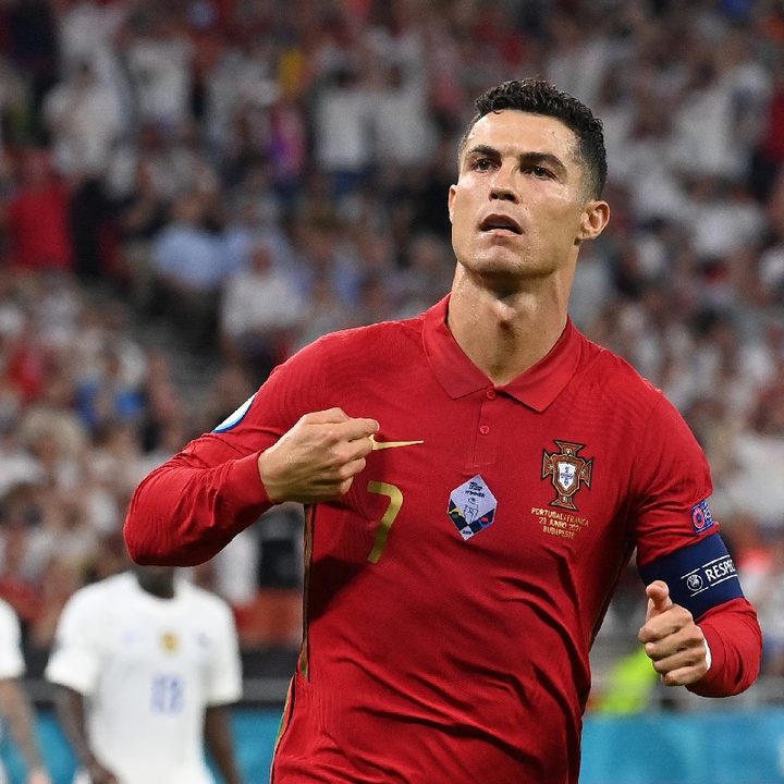 Cristiano Ronaldo celebra un gol en la Eurocopa 2021