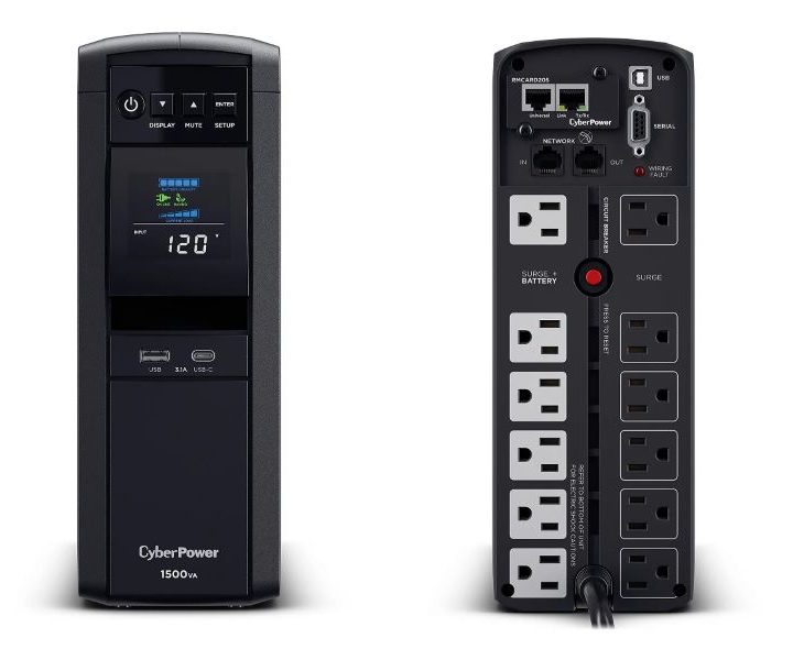 Cyberpower CP1500EPFCLCD Back-UPS, una de las mejores fuentes de alimentación de respaldo