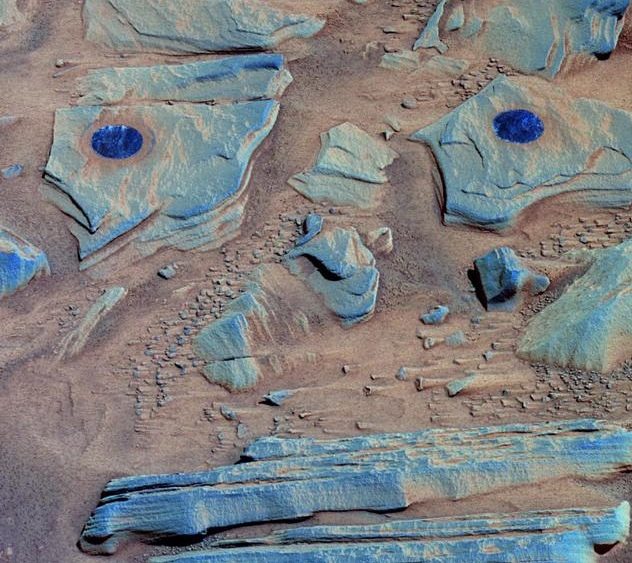 Afloramiento en Home Plate