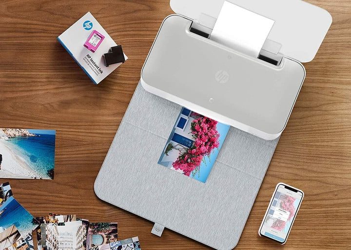 Impresora portátil HP Tango imprimiendo una imagen