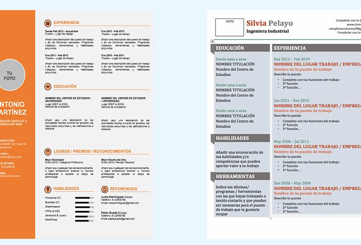 Formato de currículum