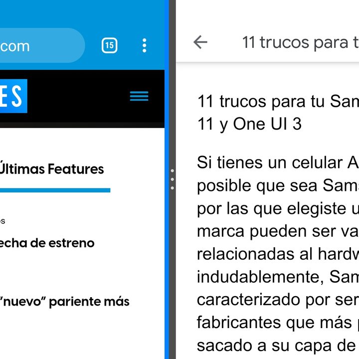Cómo activar el Modo horizontal de un Samsung Galaxy
