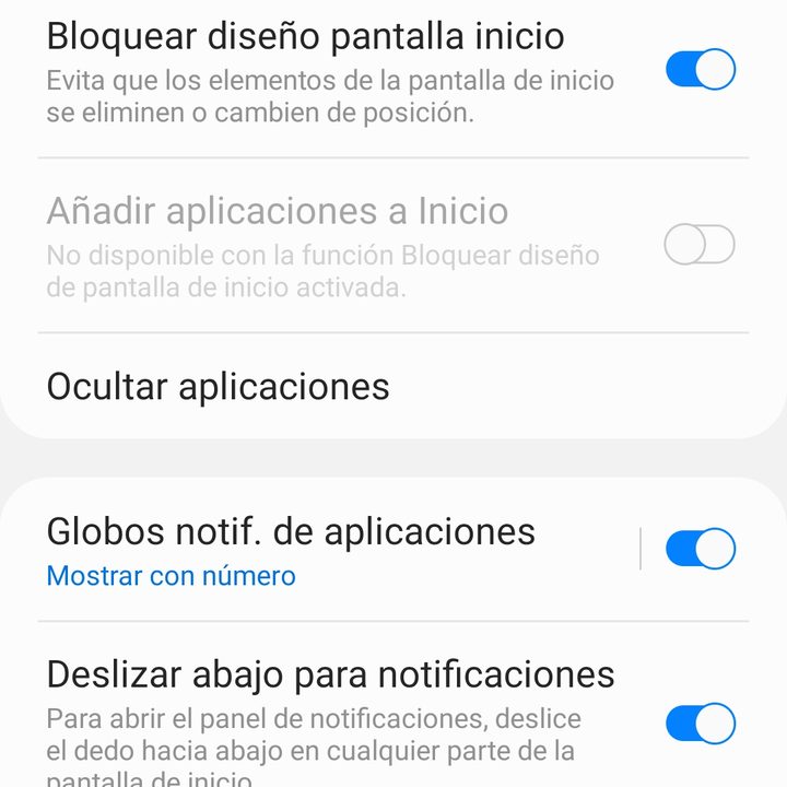Como ocultar apps en un Samsung Galaxy