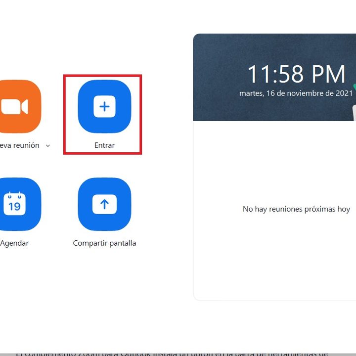 Cómo entrar a una reunión de Zoom