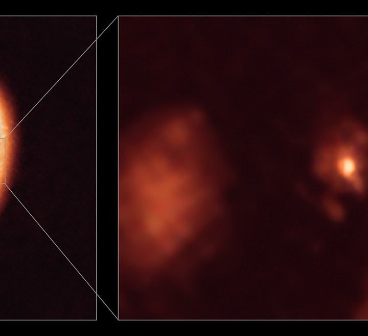 Esta imagen inédita muestra un exoplaneta en plena formación