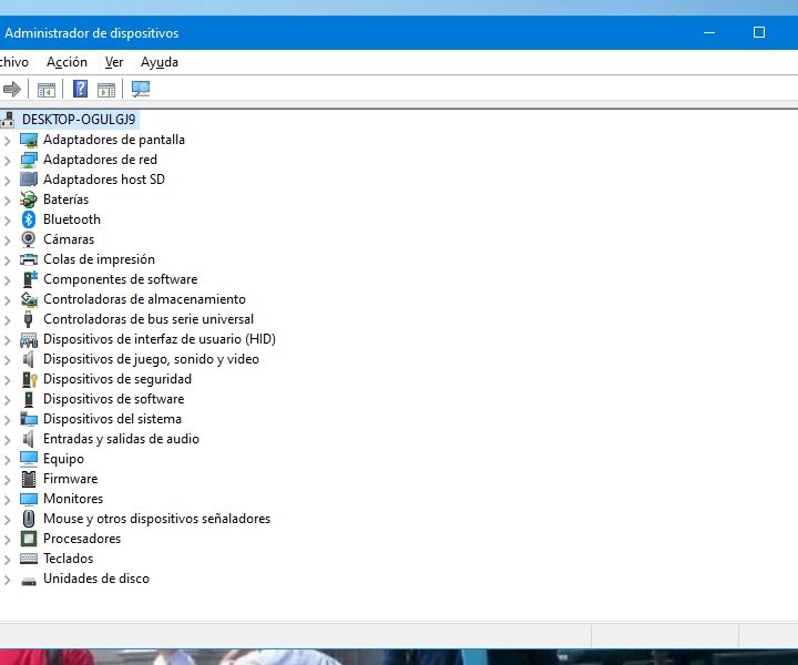 Administrador de dispositivos