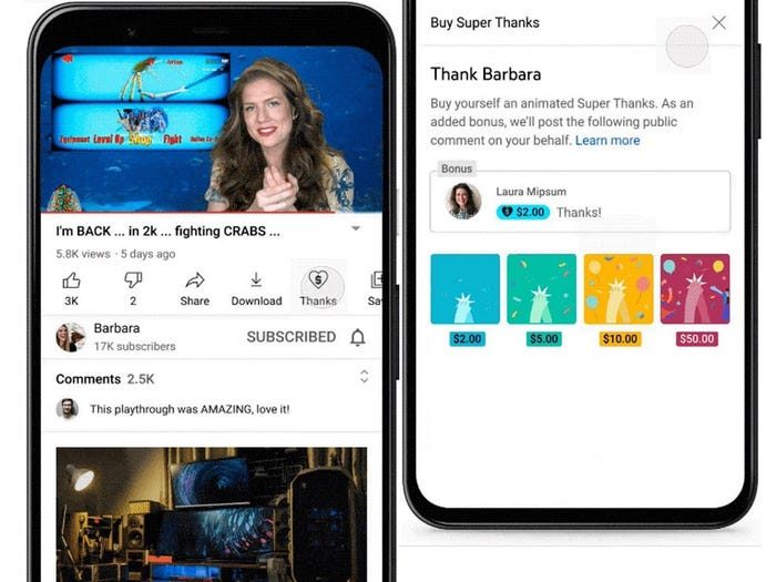 YouTube estrena función que permite enviar dinero a los creadores
