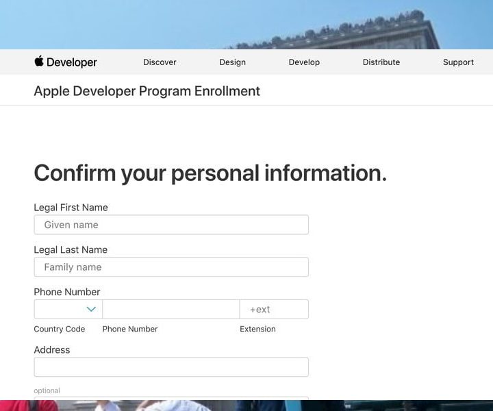 Aplicar al programa de desarrolladores de Apple