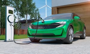 Auto eléctrico carga
