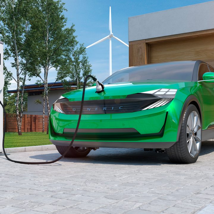 Auto eléctrico carga