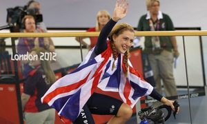 Una imagen de la ciclista británica Laura Kenny durante los Juegos Olímpicos de Londres 2012