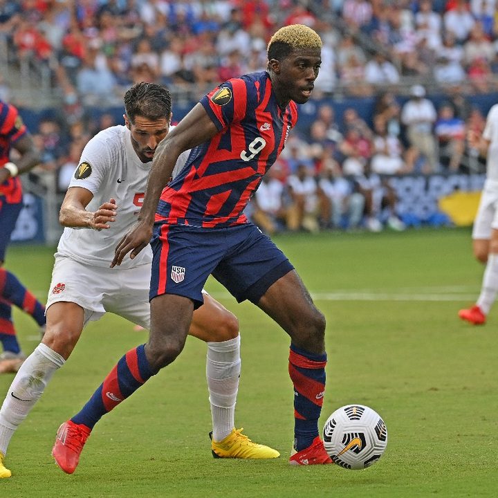 Gyasi Zardes de EEUU en la Copa Oro 2021