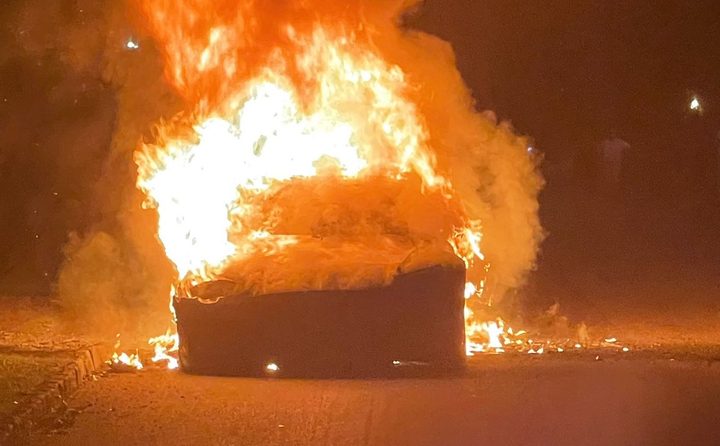 Model S Plaid incendio