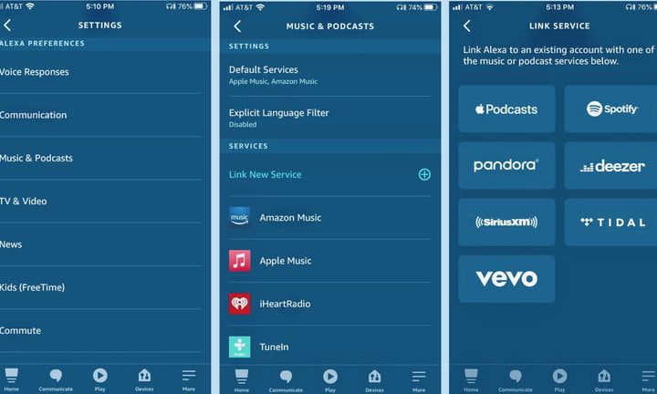 Configuración de app Alexa para agregar podcast