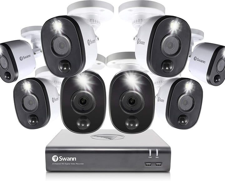 Swann 8-cam security system, uno de los mejores sistemas de cámaras de seguridad para pequeñas empresas