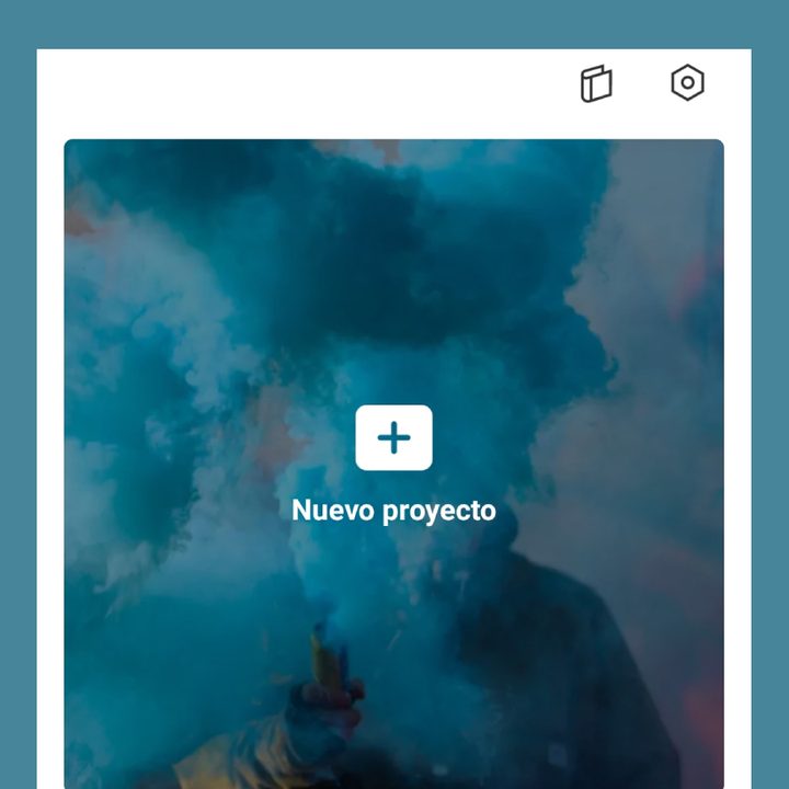 Interfaz principal de CapCut