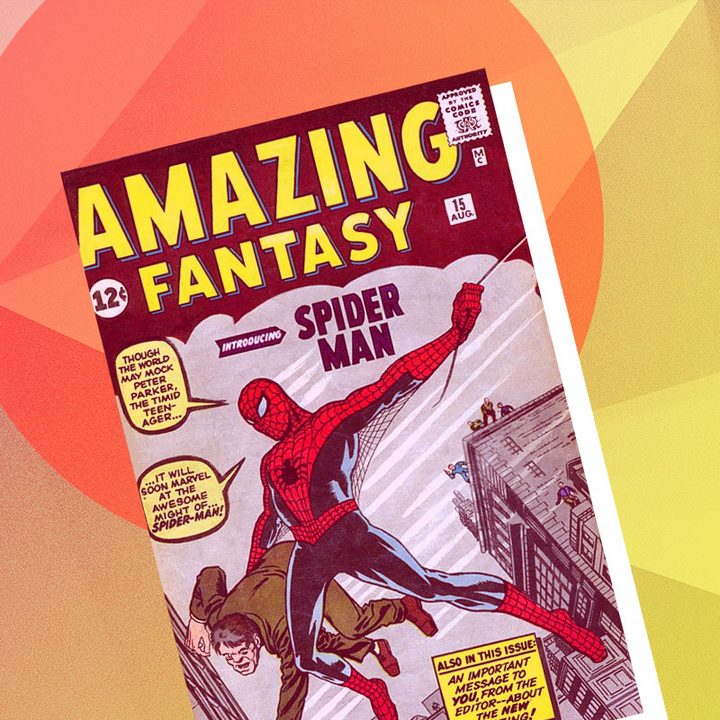Una imagen de la primera historieta de Spider-Man