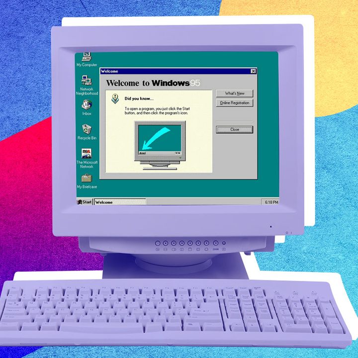 Una imagen alusiva a Windows 95