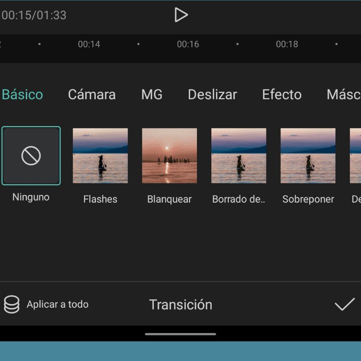 Transiciones en CapCut
