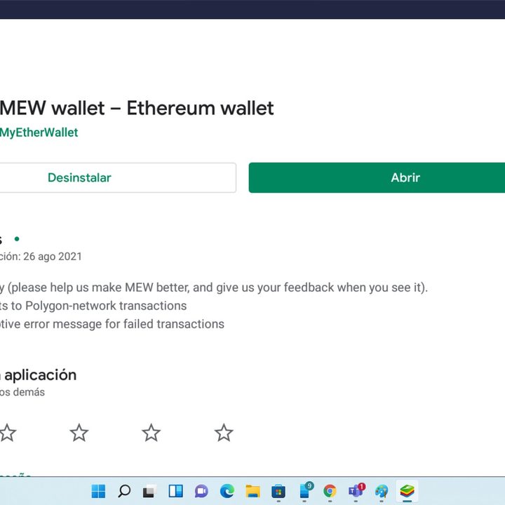 La Google Play Store en Windows 11 usando BlueStacks 5