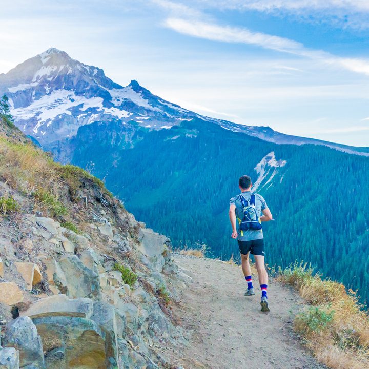 Un corredor de montaña