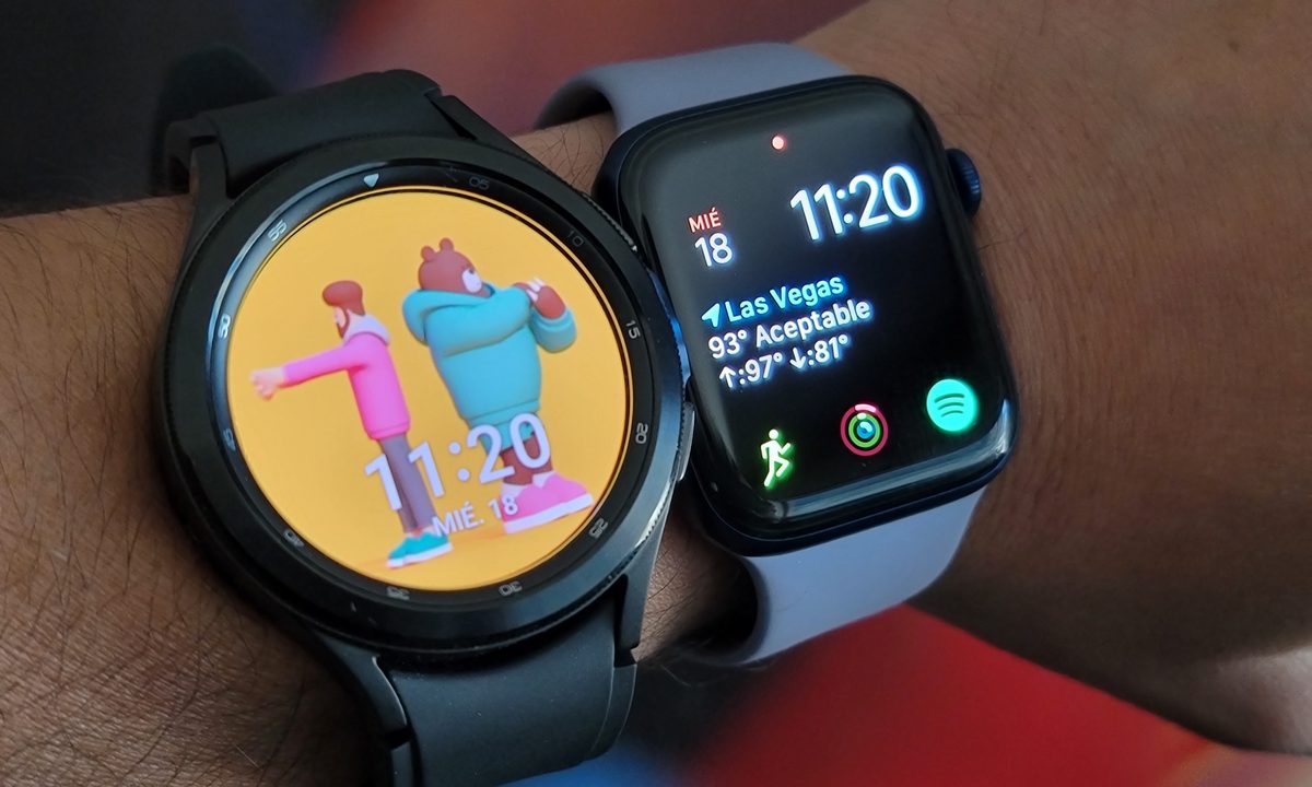 comparativa galaxy watch 4 apple series 6