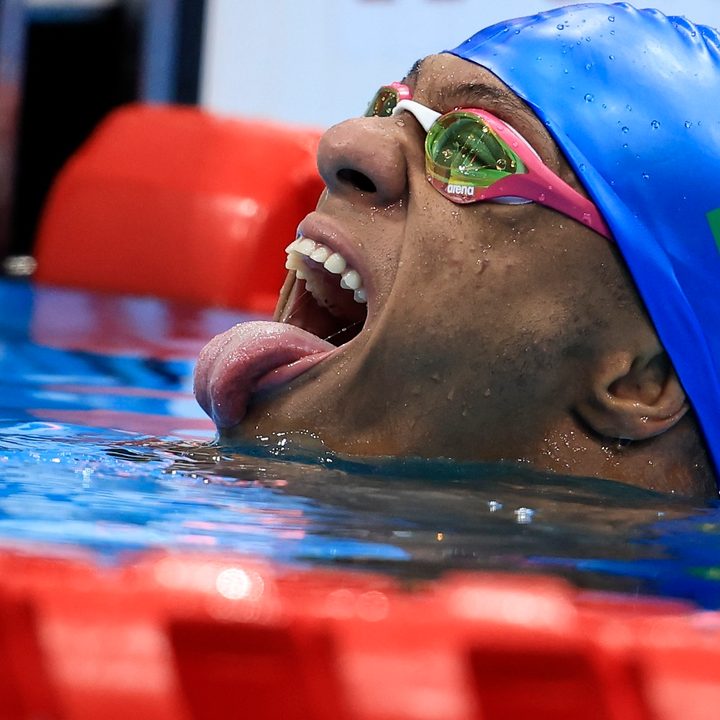 El nadador brasileño Gabriel dos Santos Araujo