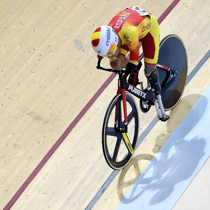 El español Ricardo Ten en el ciclismo de pista paralímpico
