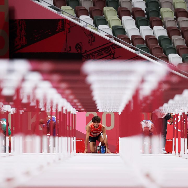 Taio Kanai mira las vallas de Tokyo 2020