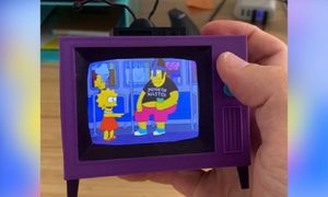 mini televisor los simpson simpsons tv 2