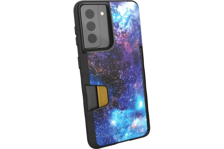 Funda Smartish Wallet Slayer para Samsung Galaxy S21 con estampado de galaxias.
