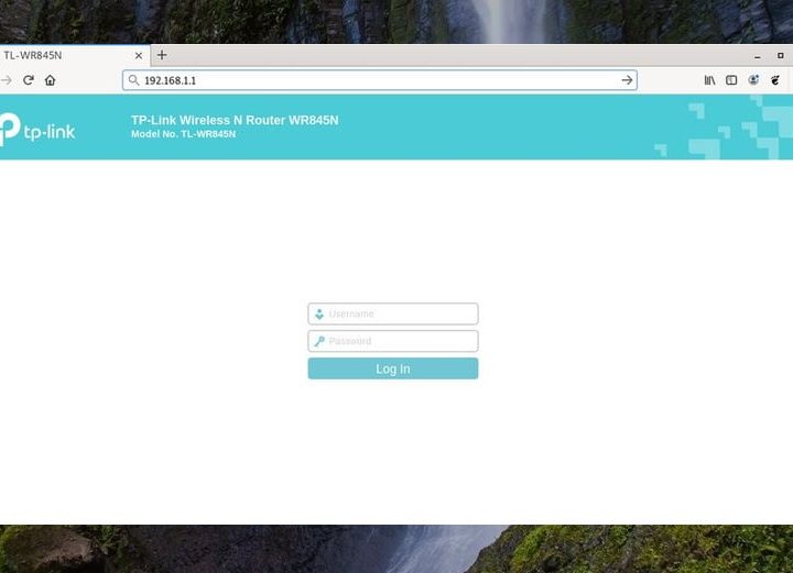 Página de inicio de sesión de TP-Link.