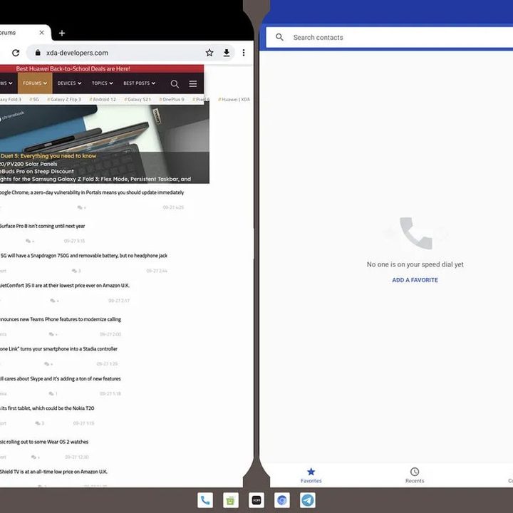 La imagen muestra un pantallazo del sistema Android 12.1
