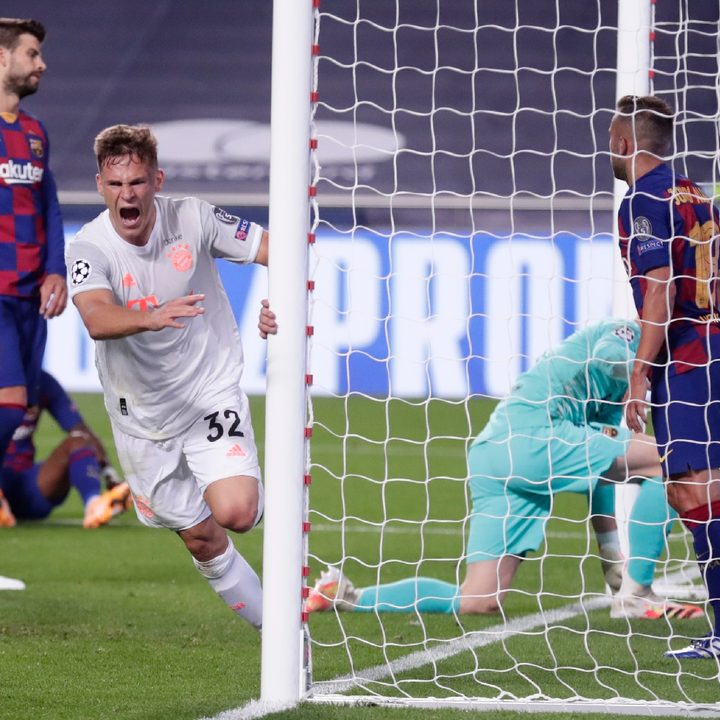 El partido entre Bayern Múnich y Barcelona de 2020, que terminó con la histórica goleada 2-8.