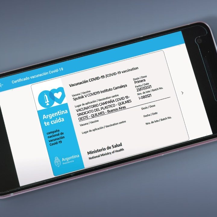 Certificado de COVID en Argentina