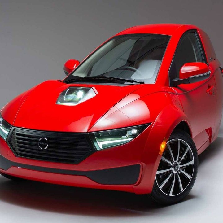 La imagen muestra el vehículo eléctrico Solo.