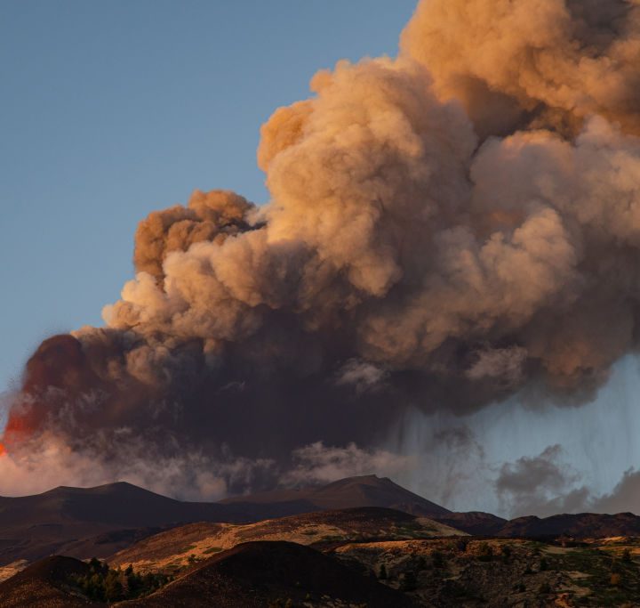 Una fotografía del volcán Etna