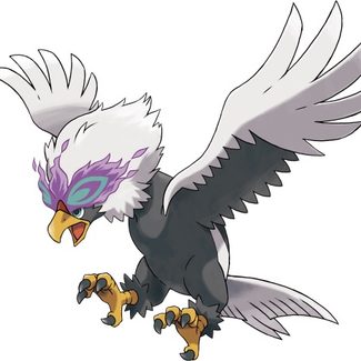 Una imagen de la variante hisuian de Braviary en Pokémon Legends: Arceus