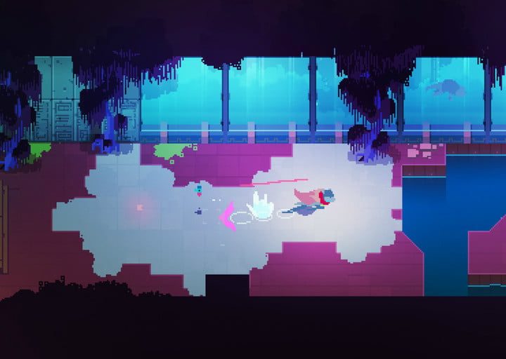 El personaje corriendo por una mazmorra.